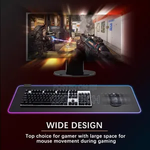Led Gaming Mouse Pad Large RGB Extended Desk Anti-Slip