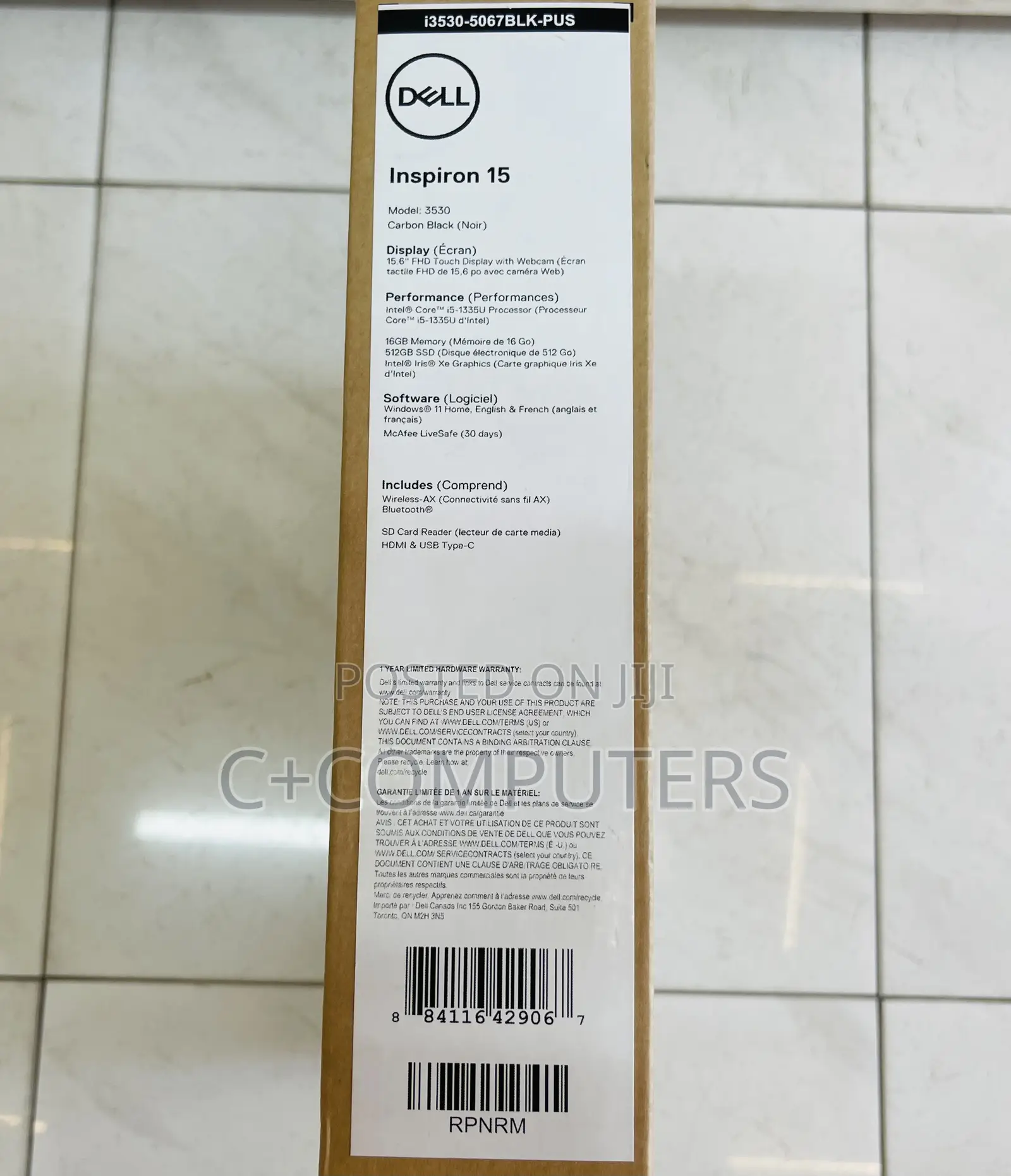 New Laptop Dell Inspiron 15 16GB Intel Core i5 SSD 512GB