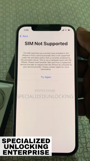 All iPhones Sim Not Supported Permanent Unlocking.