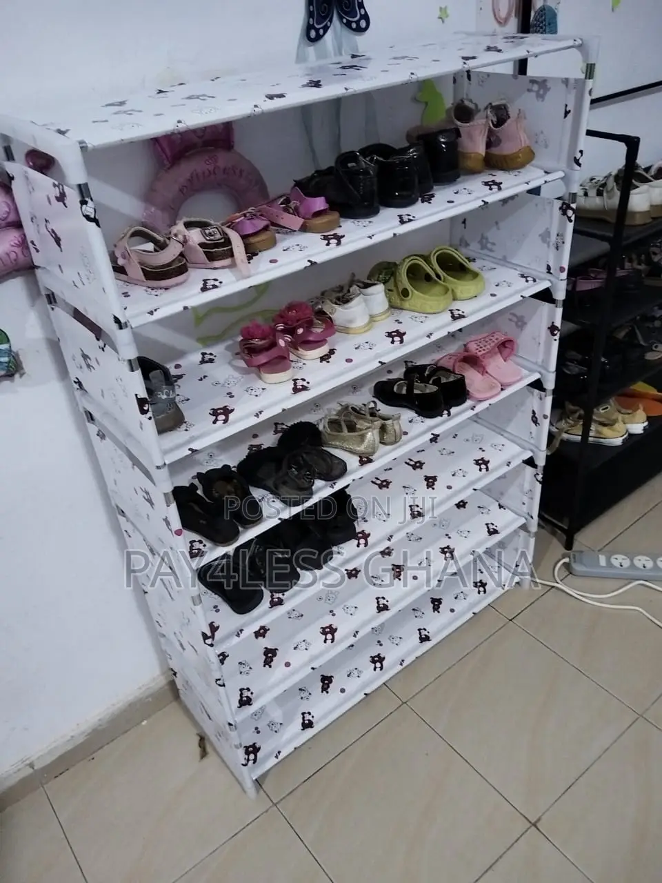 7-Layer Little Bear Metal Shoe Rack