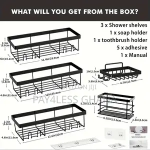 Bathroom Kitchen Organizer Shelf Set