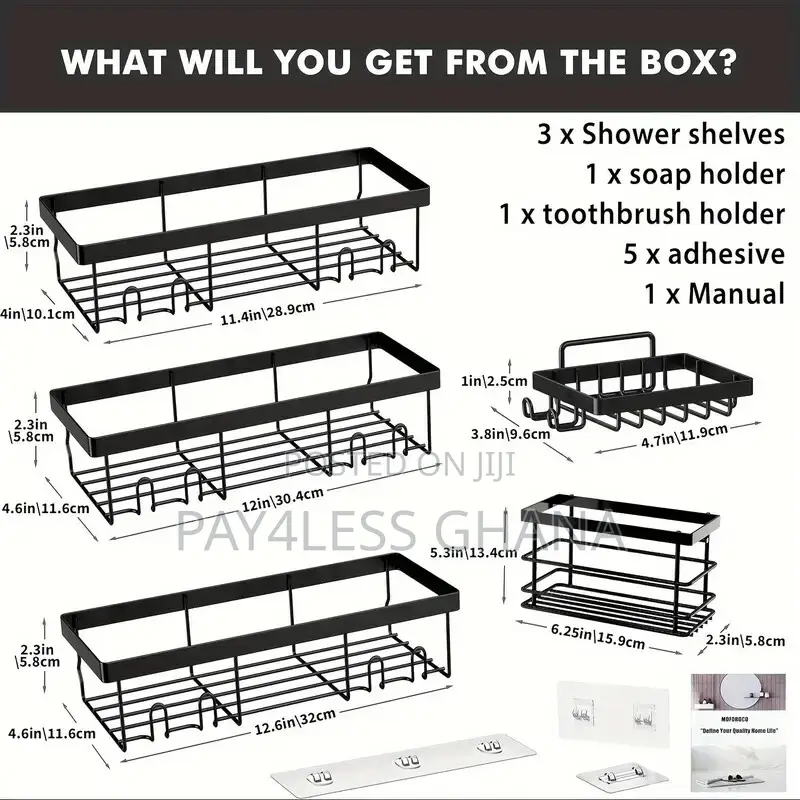 Bathroom Kitchen Organizer Shelf Set