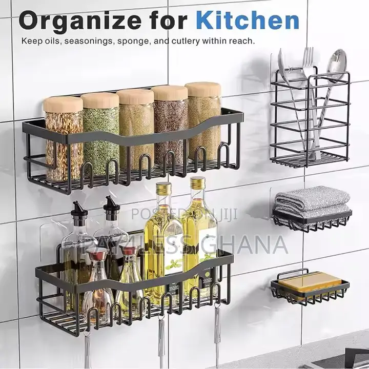 Bathroom Kitchen Organizer Shelf Set