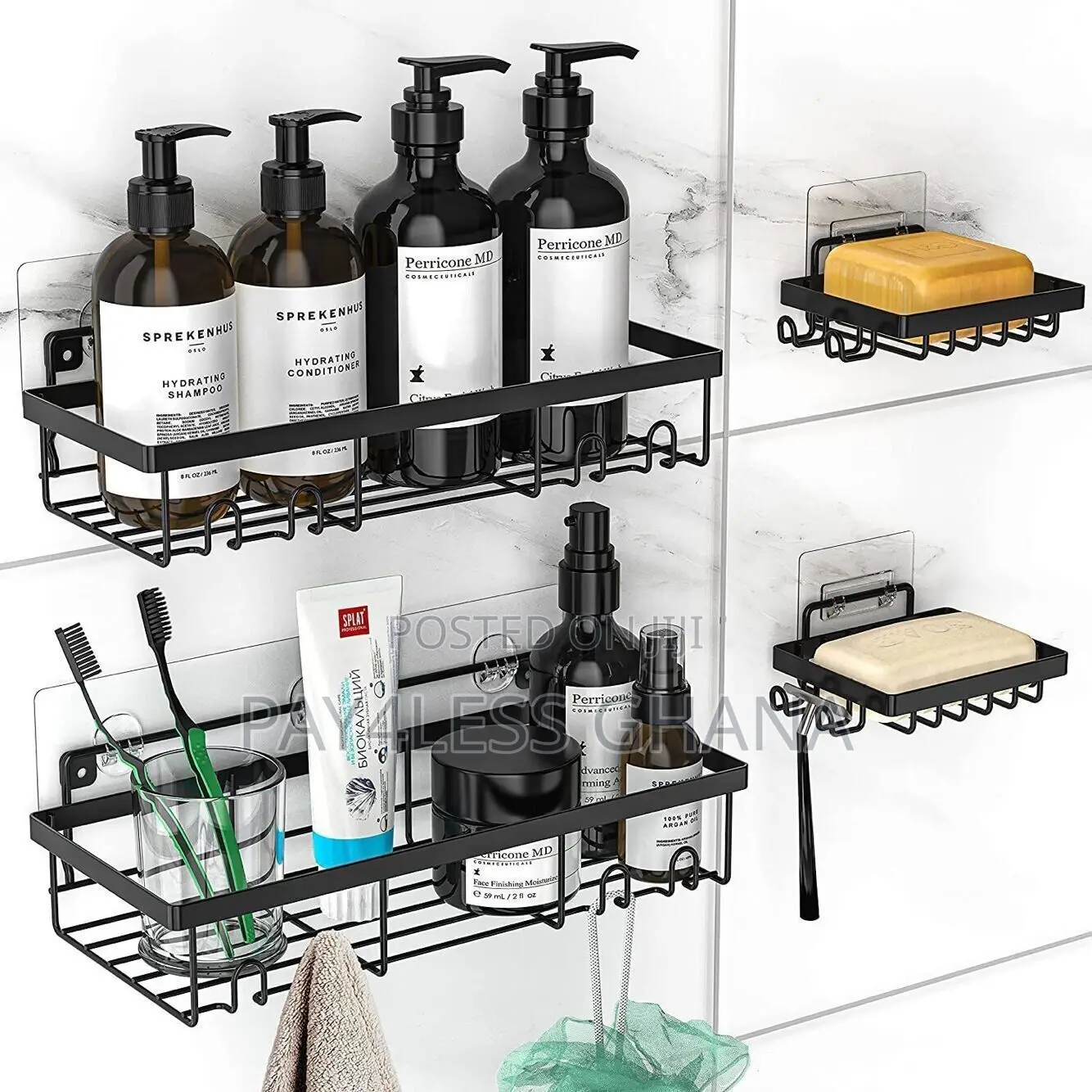 Bathroom Kitchen Organizer Shelf Set