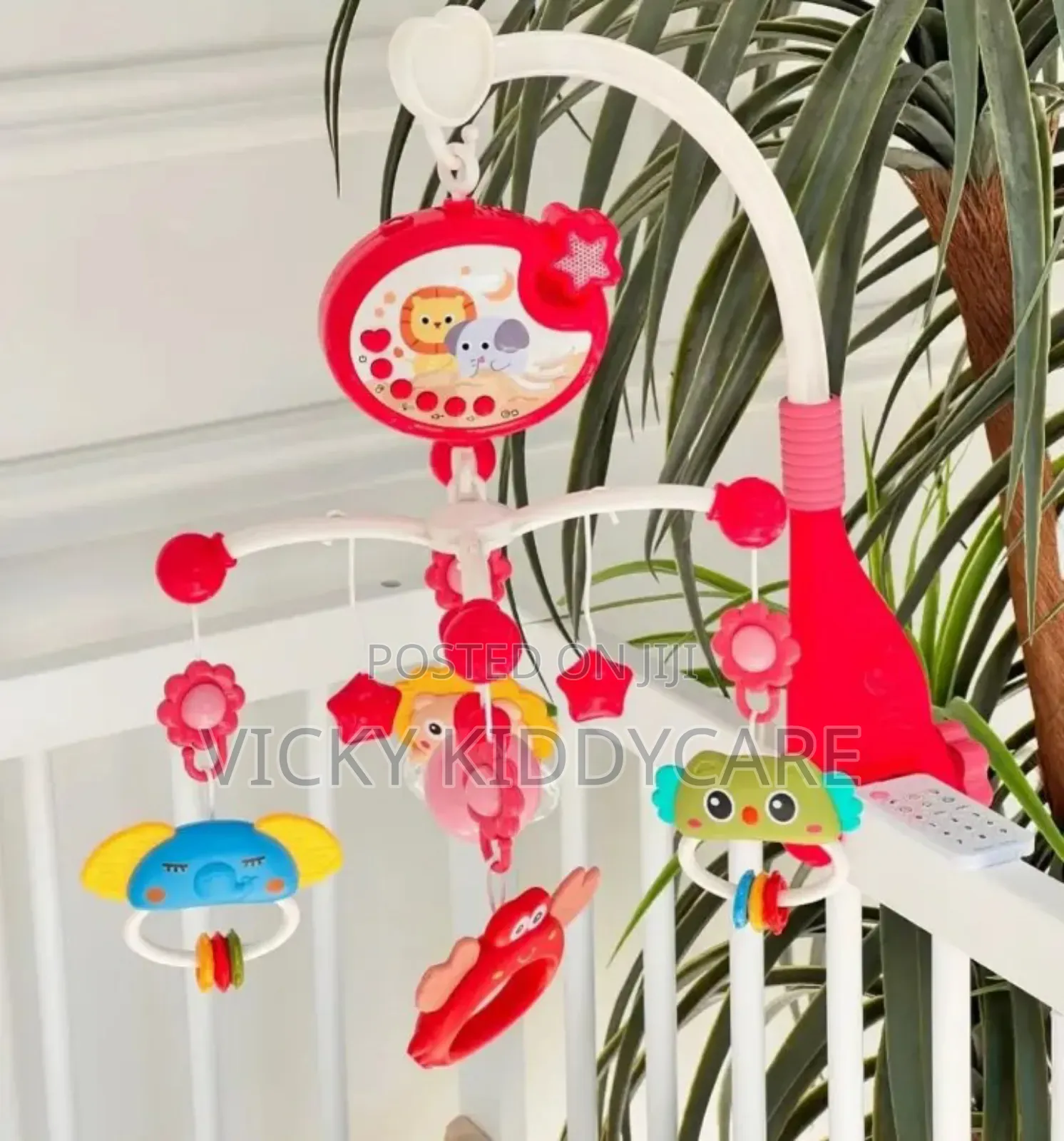 Musical Baby Crib Mobile With Rotating Toys Infant Bed