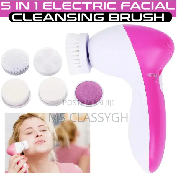 Electric Facial Cleaner 5 in 1 Face Cleansing Brush Wash Mac