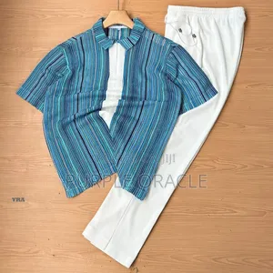 Sleek Elegant Two-Piece Men's Kaftan.