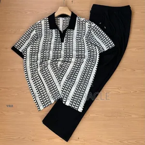Sleek Elegant Two-Piece Men's Kaftan.