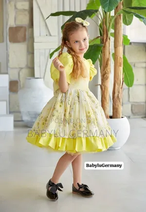 Turkey Imported Yellow Princess Dress Hair Accessory