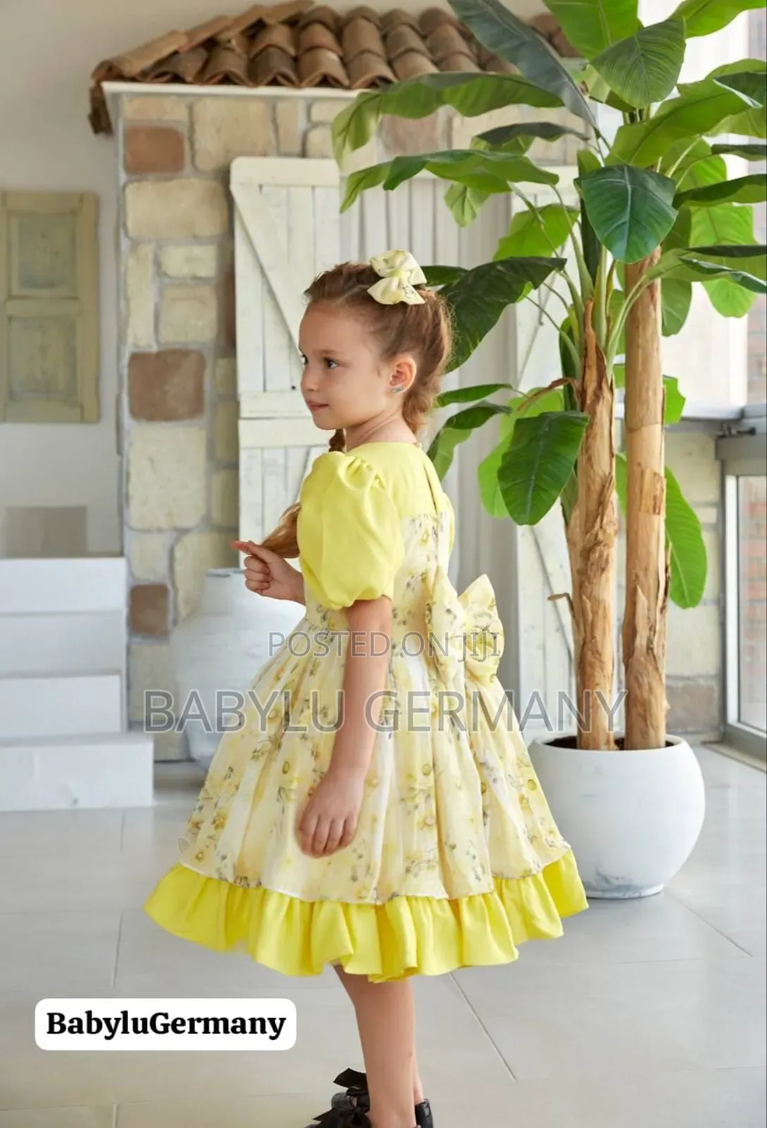 Turkey Imported Yellow Princess Dress Hair Accessory