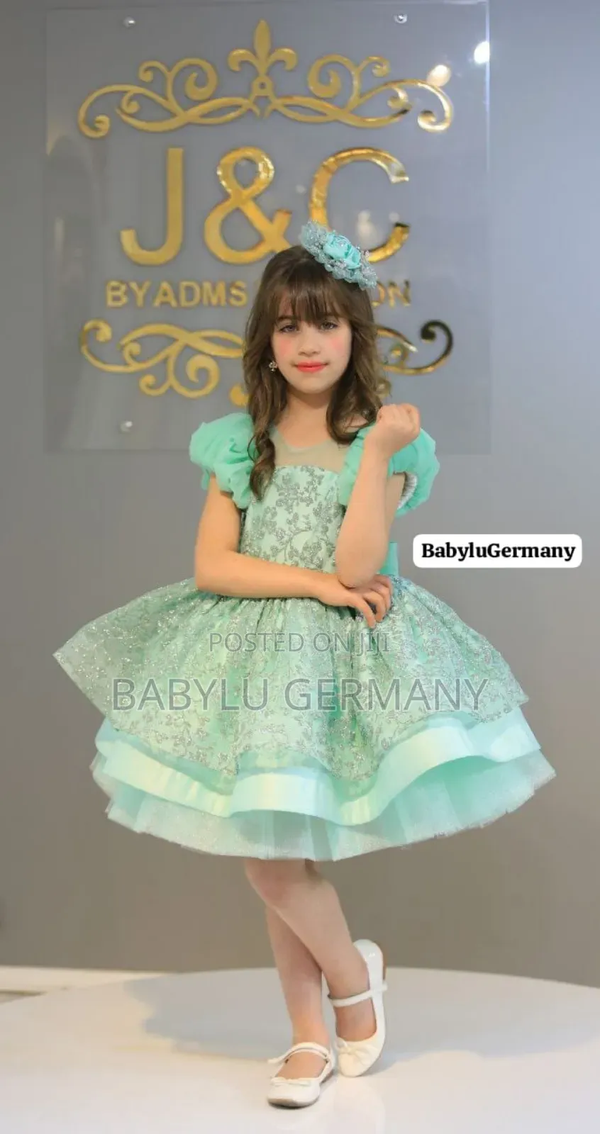 Luxury Mint Green Princess Ball Gown Dress