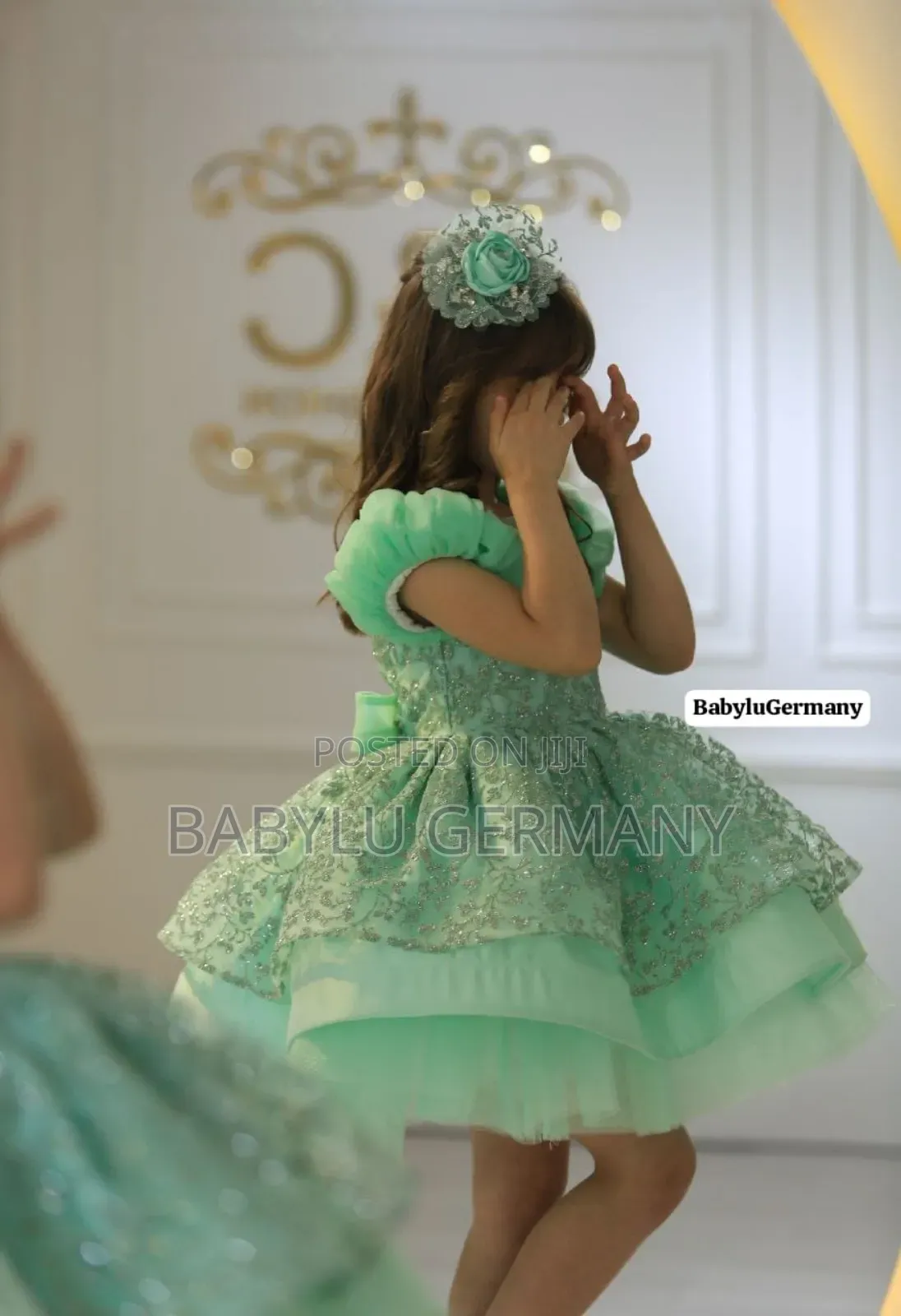 Luxury Mint Green Princess Ball Gown Dress