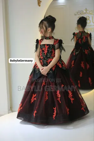 Black Red Turkey Luxury Princess Dress Fascinator