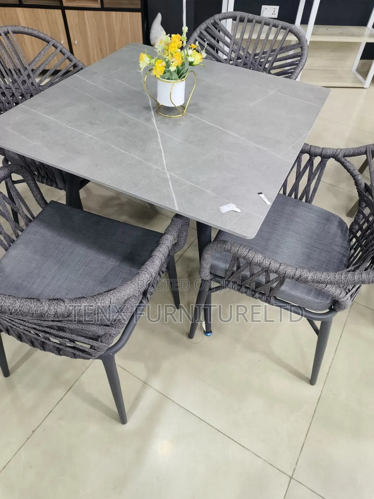 Outdoor Table With 4 Chairs