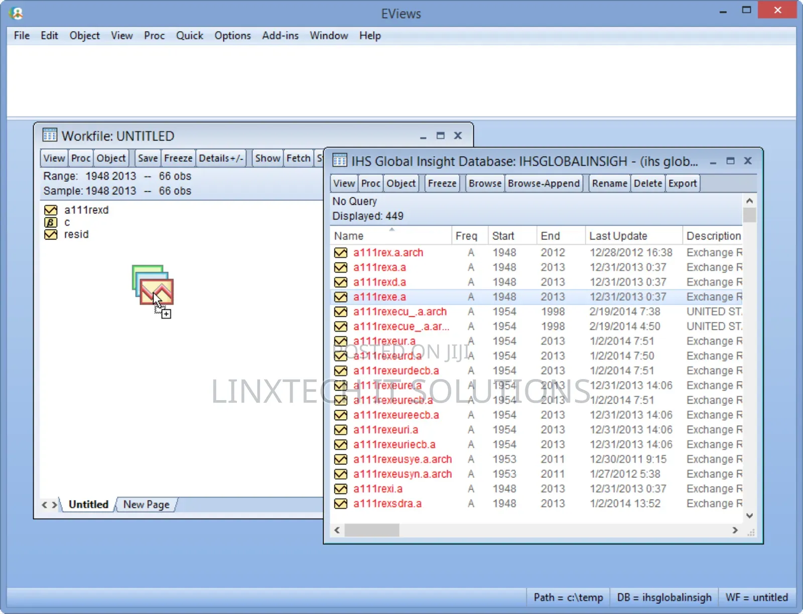 Eviews Enterprise 13