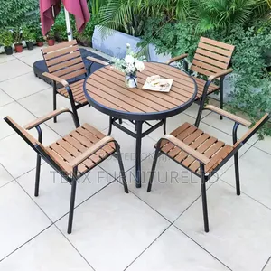 Outdoor Chair (4 Seater)Metal and Wood