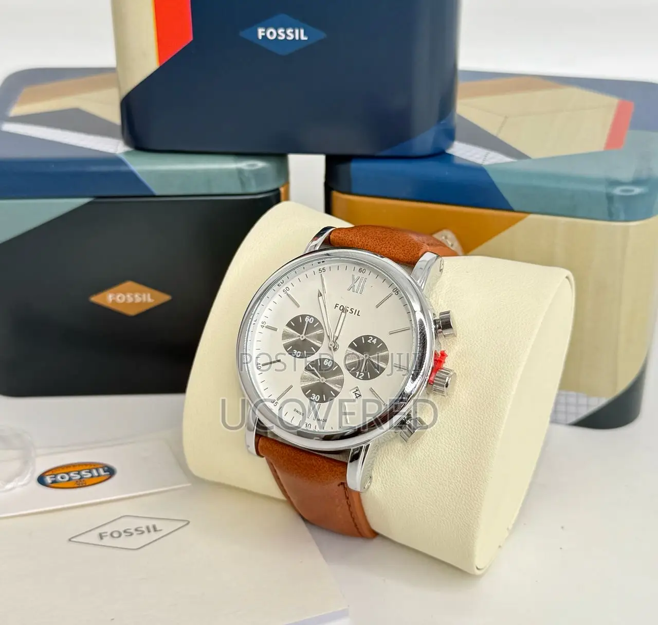 Fossil Men’S Machine Stainless Steel Chronograph Watch