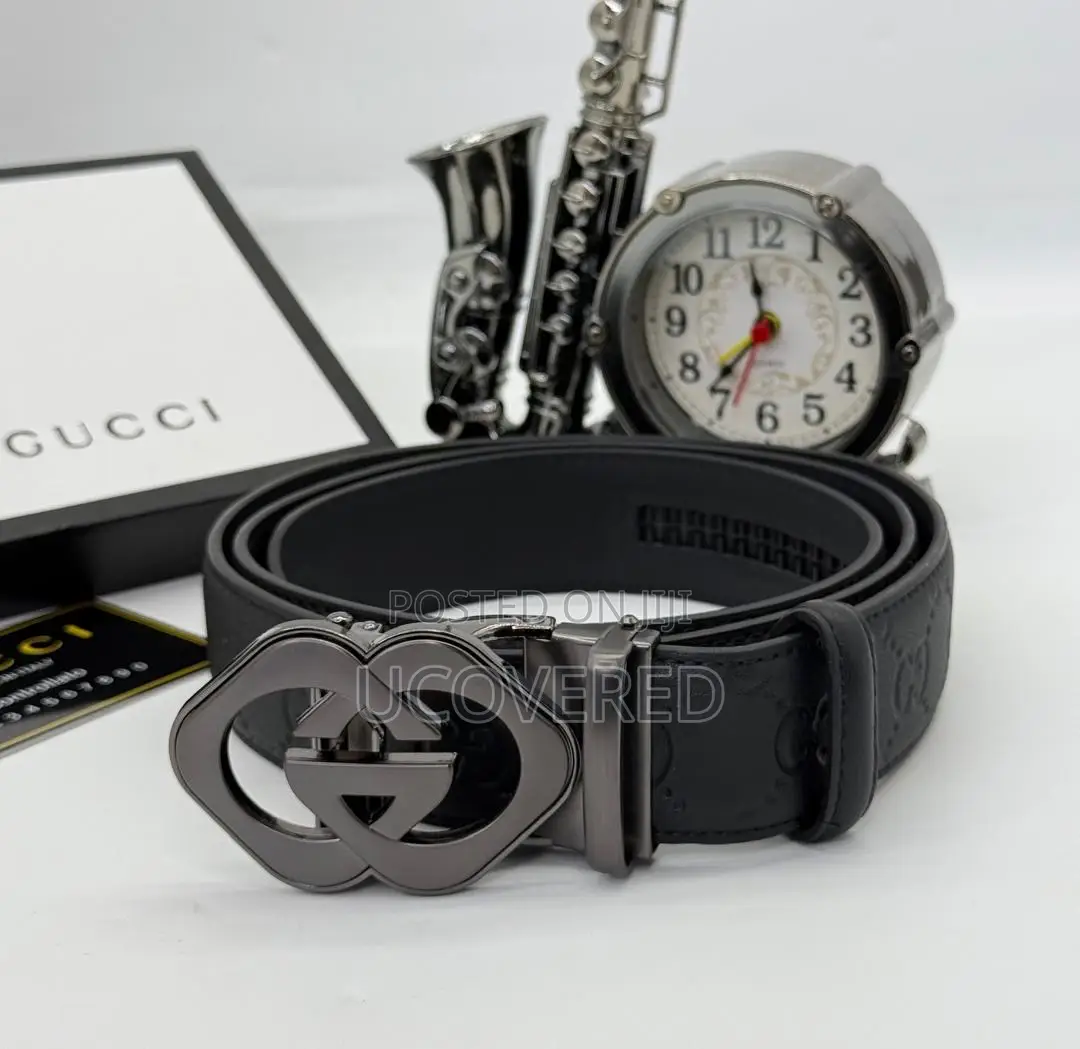 Branded Men’S Leather Dress Belt(Automatic Buckle)