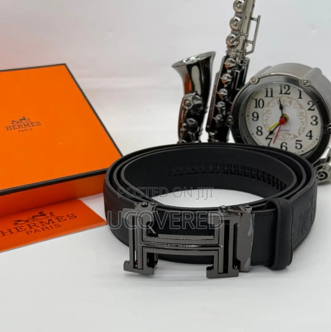 Branded Men’S Leather Dress Belt(Automatic Buckle)