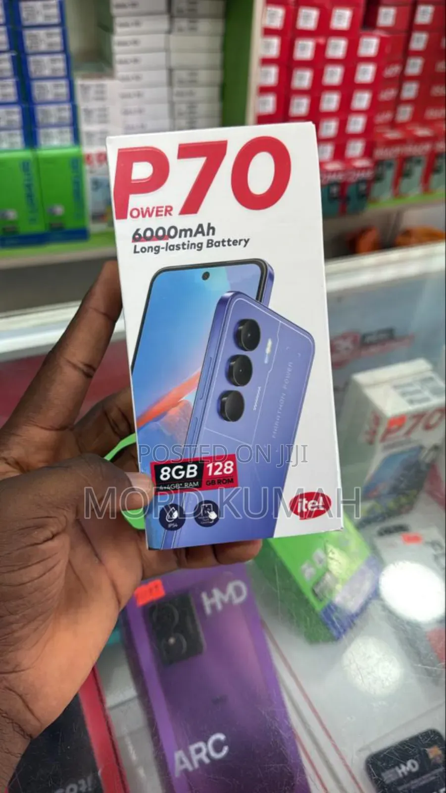 New Itel Power 70 128 GB Blue