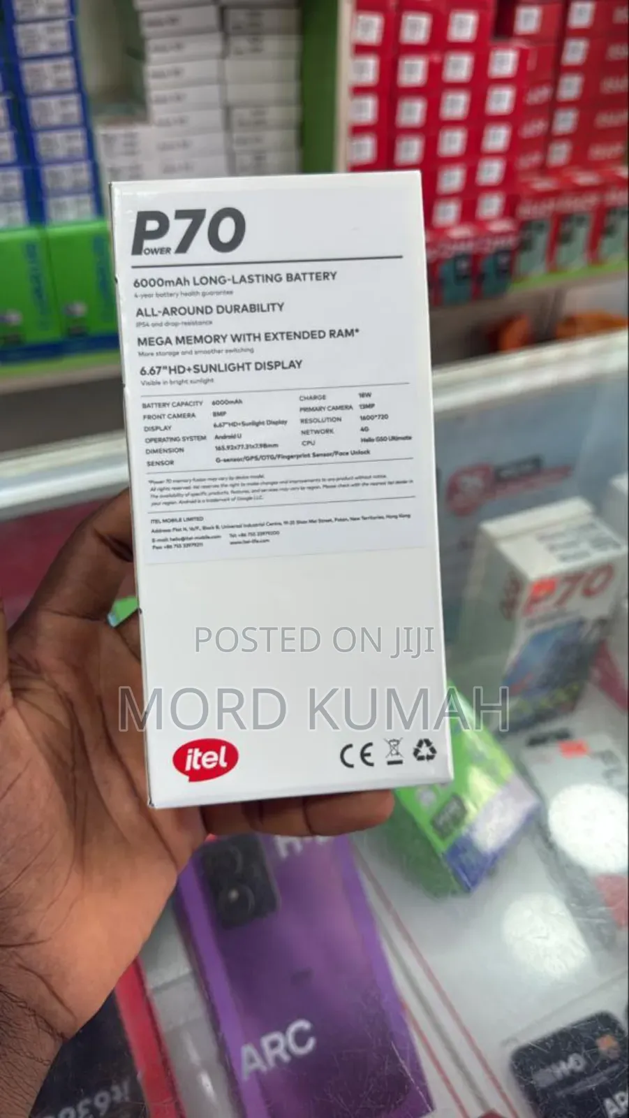 New Itel Power 70 128 GB Blue