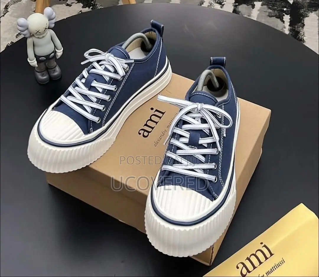 Ami Rainbow Lace Up Sneaker Shoes