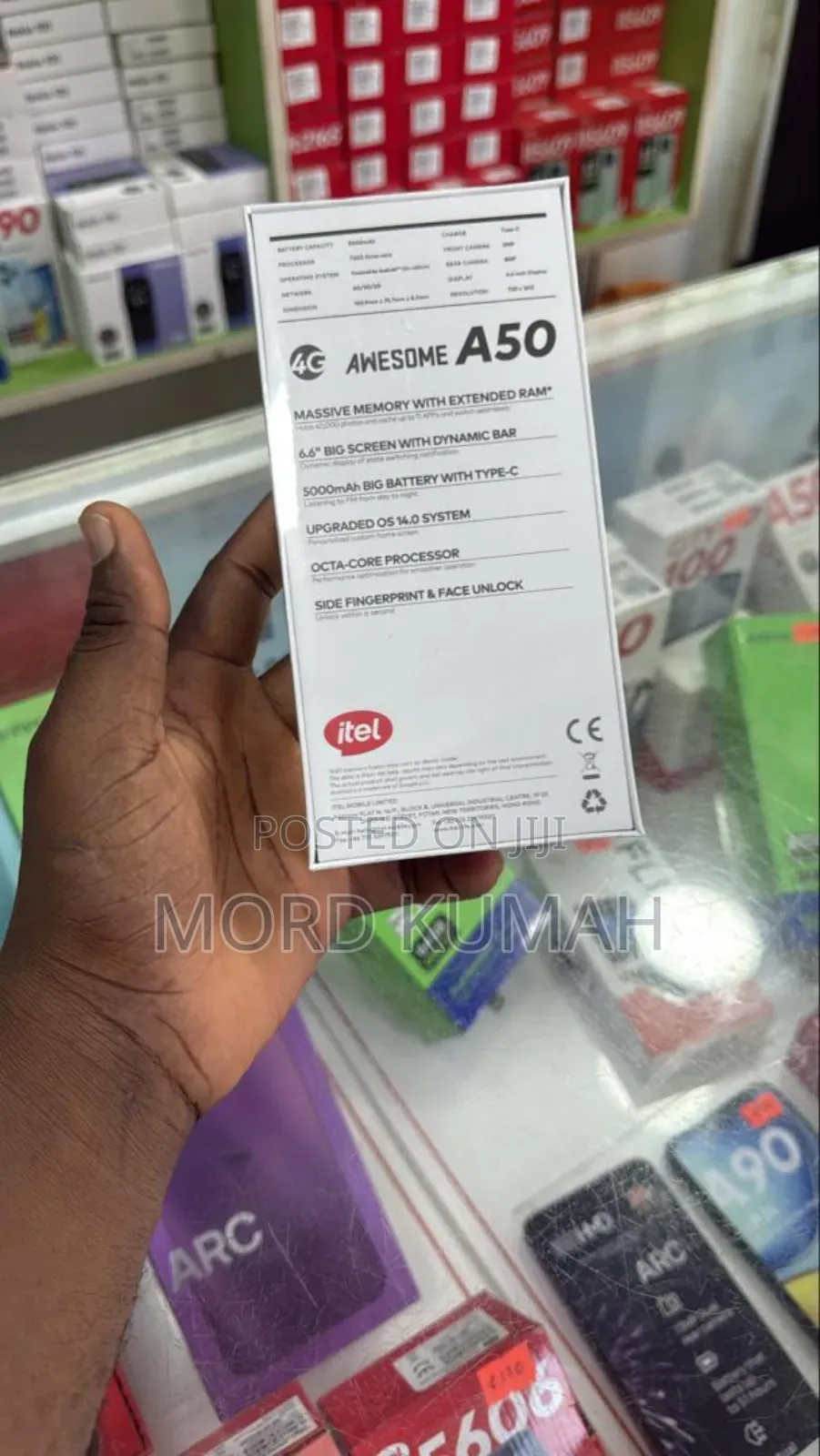 New Itel A50 128 GB Black