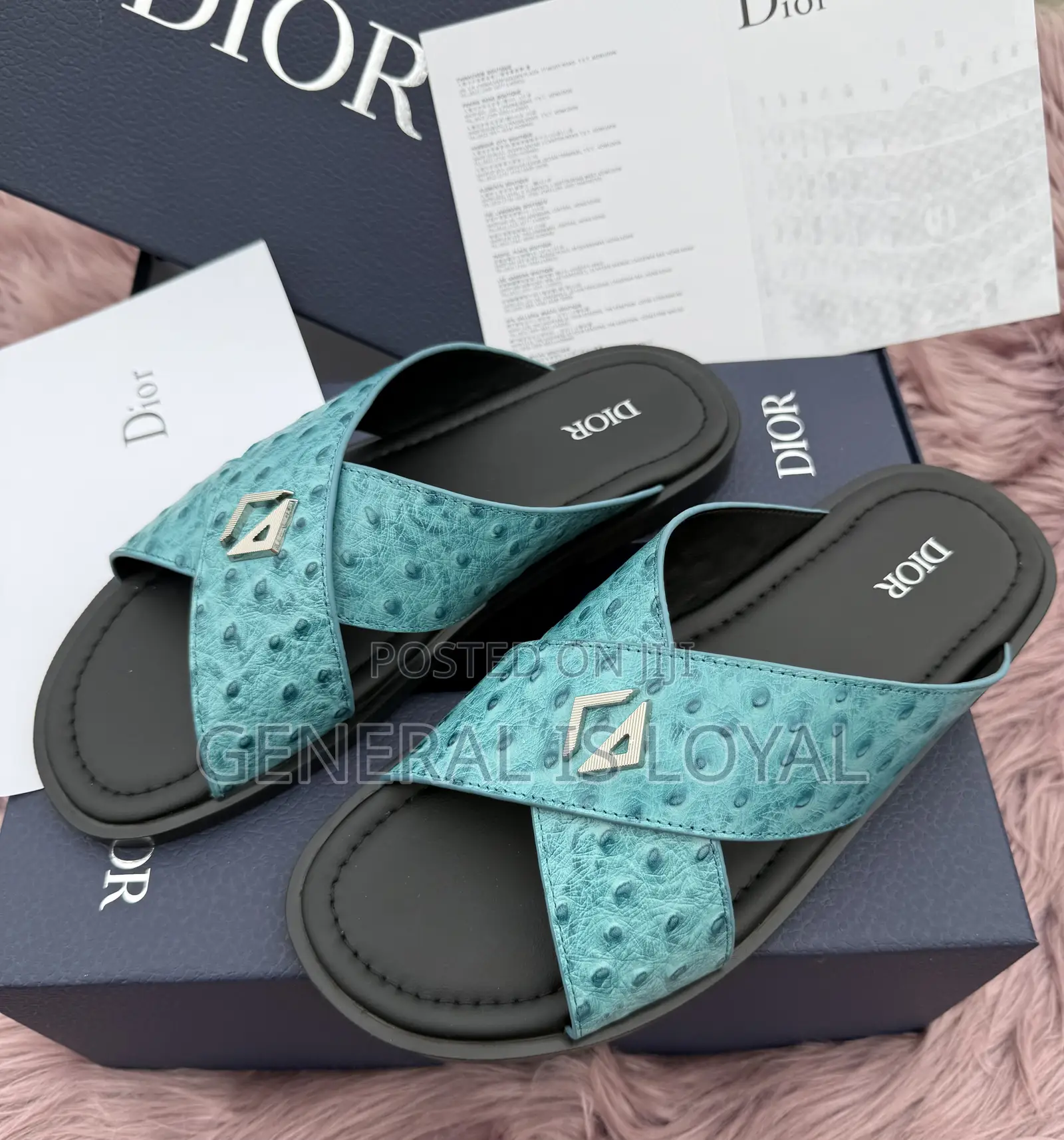 Dior Cross Slippers