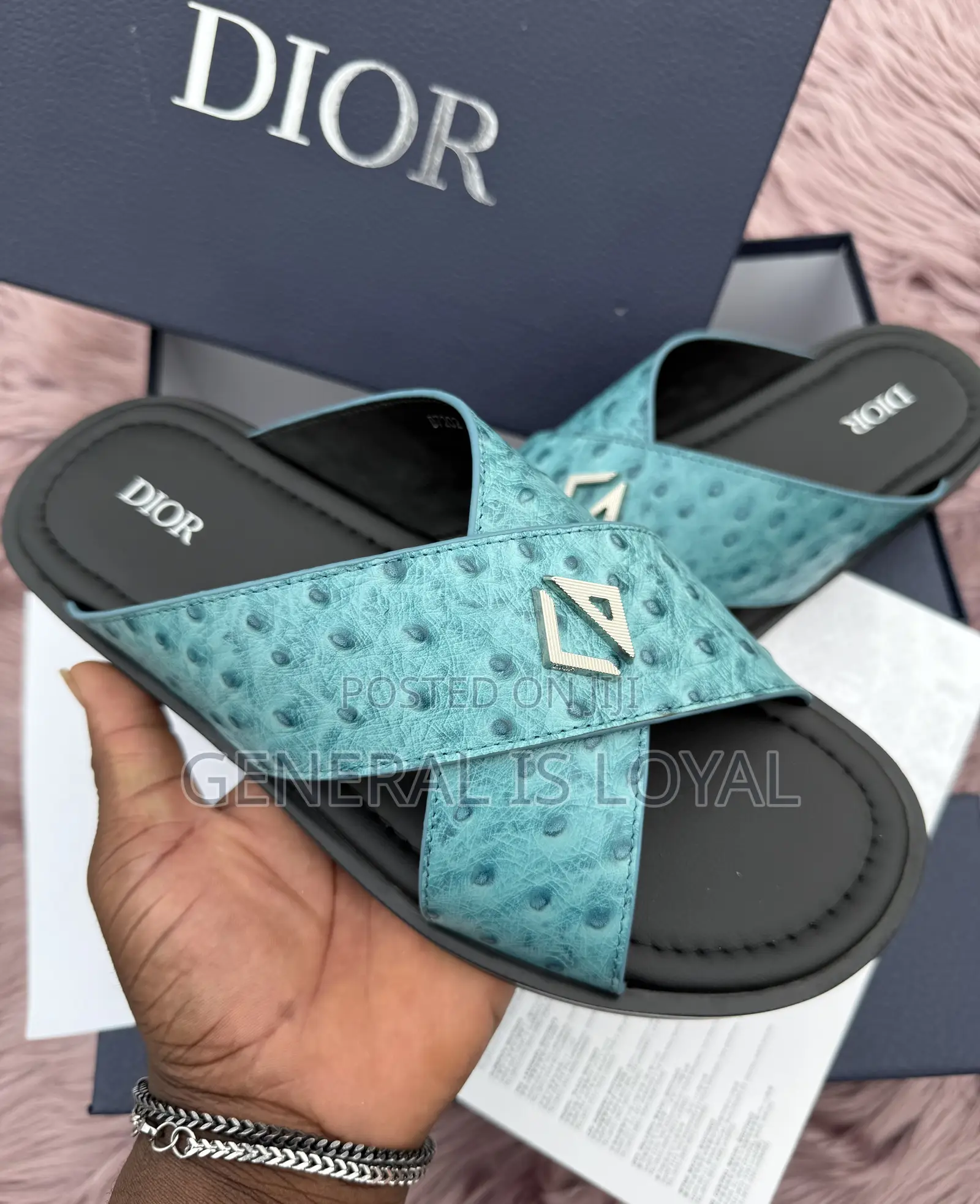 Dior Cross Slippers