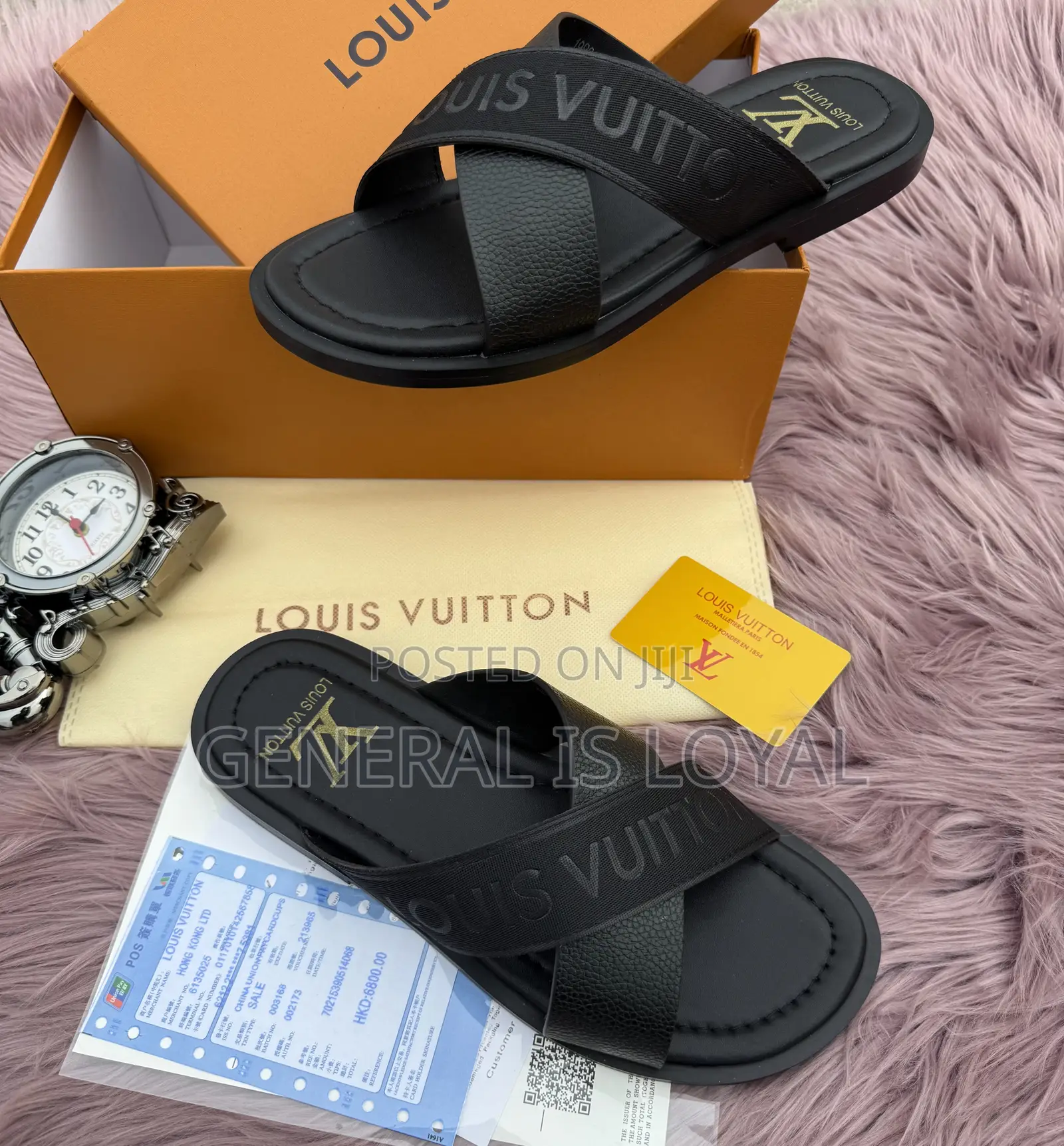 Louis Vuitton Cross Slippers