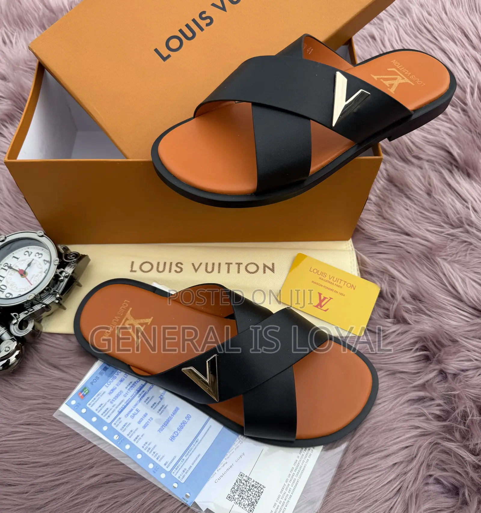 Louis Vuitton Cross Slippers