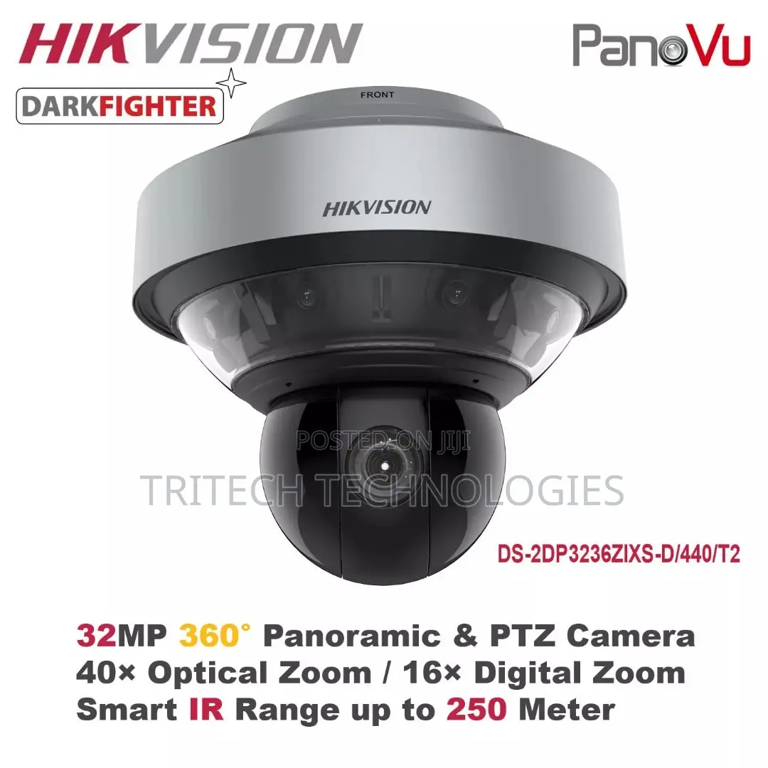 Hikvision 32mp Panovu + 360-Degree Stitched Panoramic PTZ