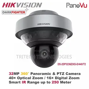 Hikvision 32mp Panovu + 360-Degree Stitched Panoramic PTZ