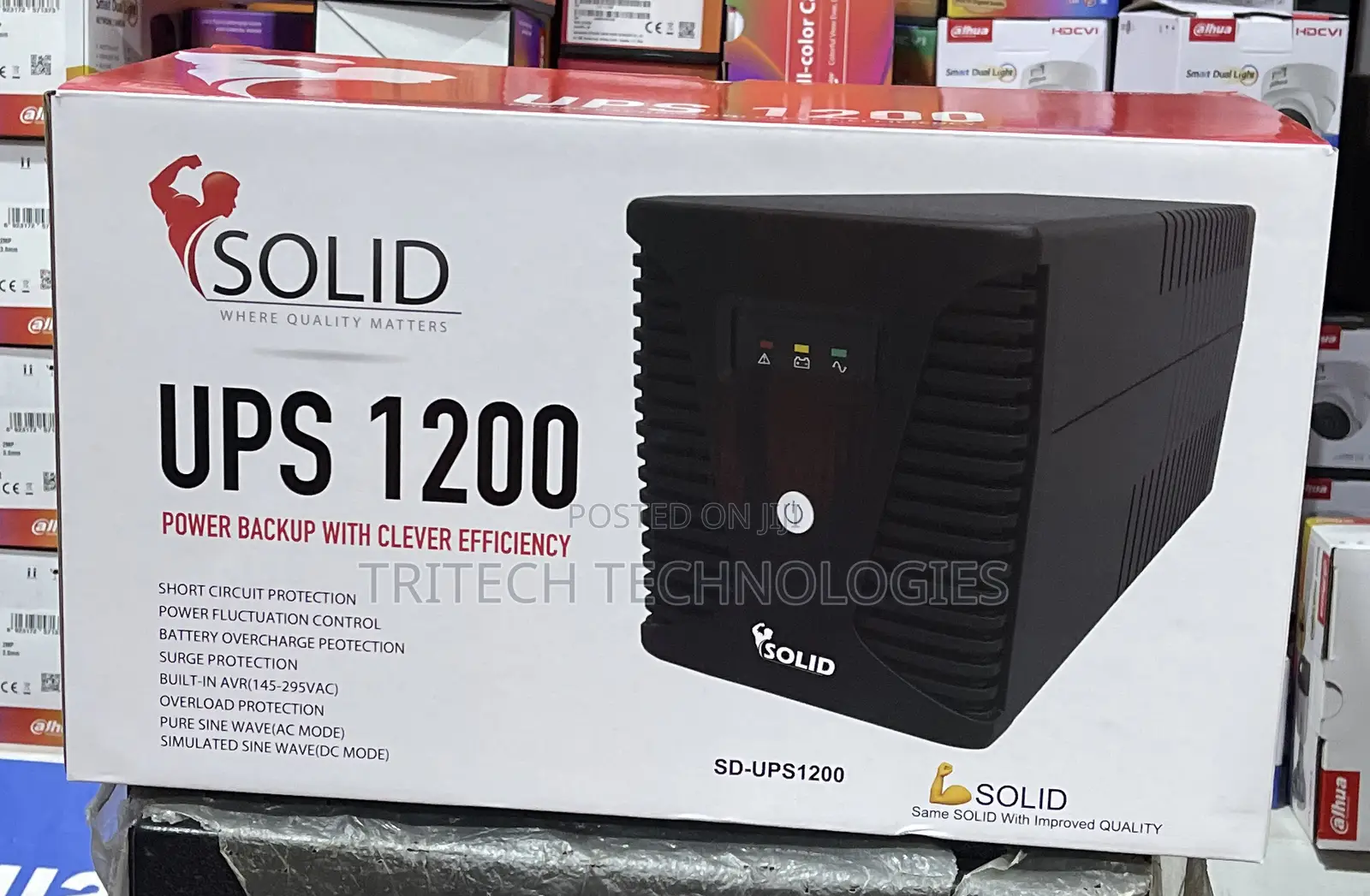 Solid Ups 1200va (Automatic Voltage Regulator) Built in Avr