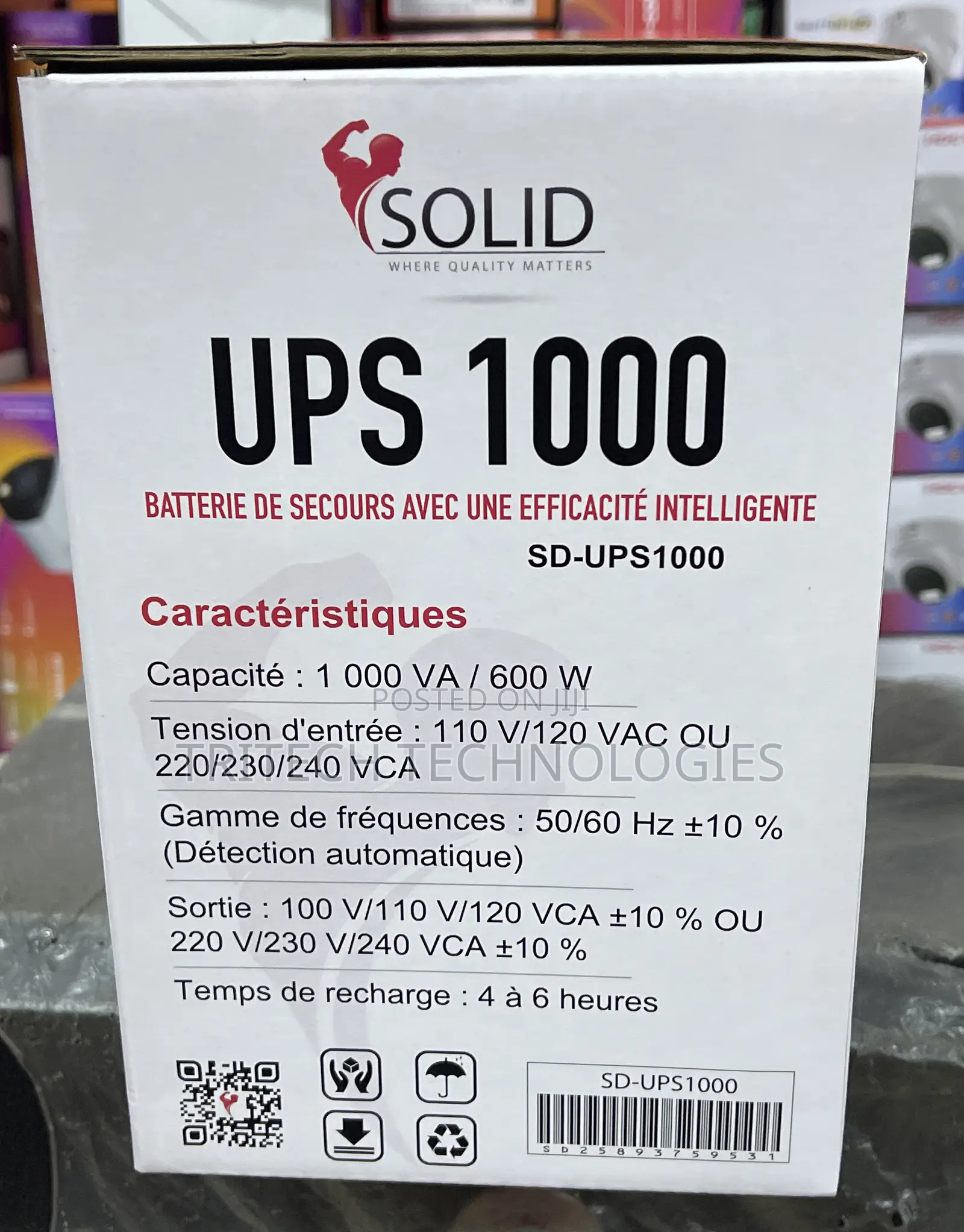 Solid Ups 1000va (1kva) With Avr Sd-Ups 1000