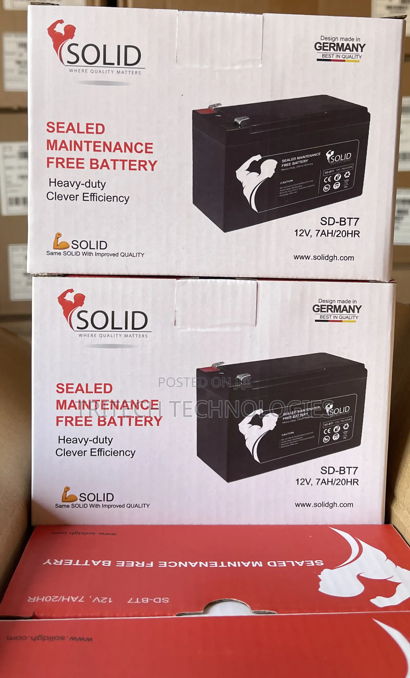 Solid Sealed 12v7a Led Acid Ups Battery
