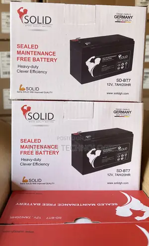 Solid Sealed 12v7a Led Acid Ups Battery