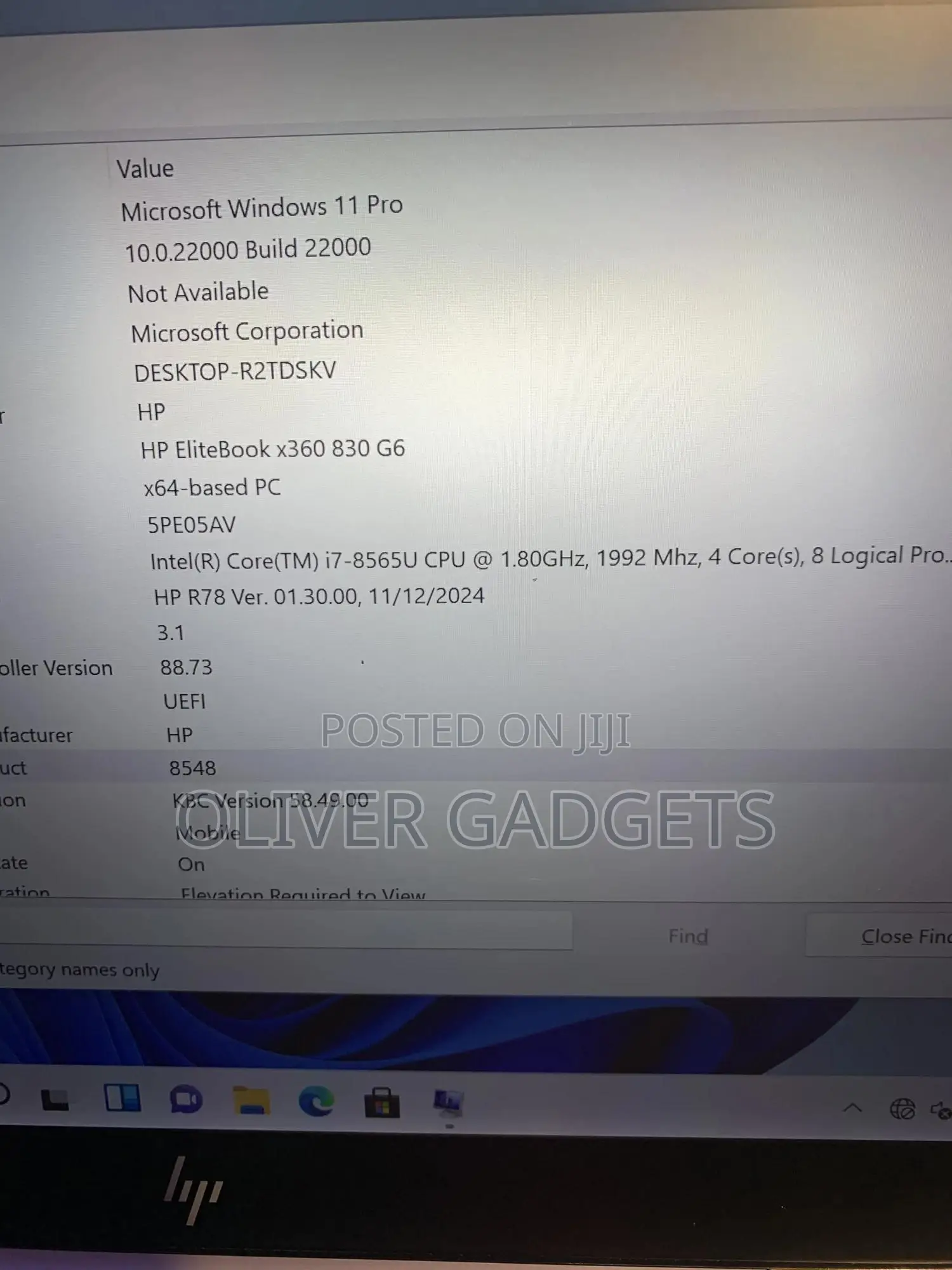 Laptop HP EliteBook 830 G6 16GB Intel Core i7 SSD 512GB