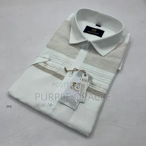 Millionaire's White Linen Shirt