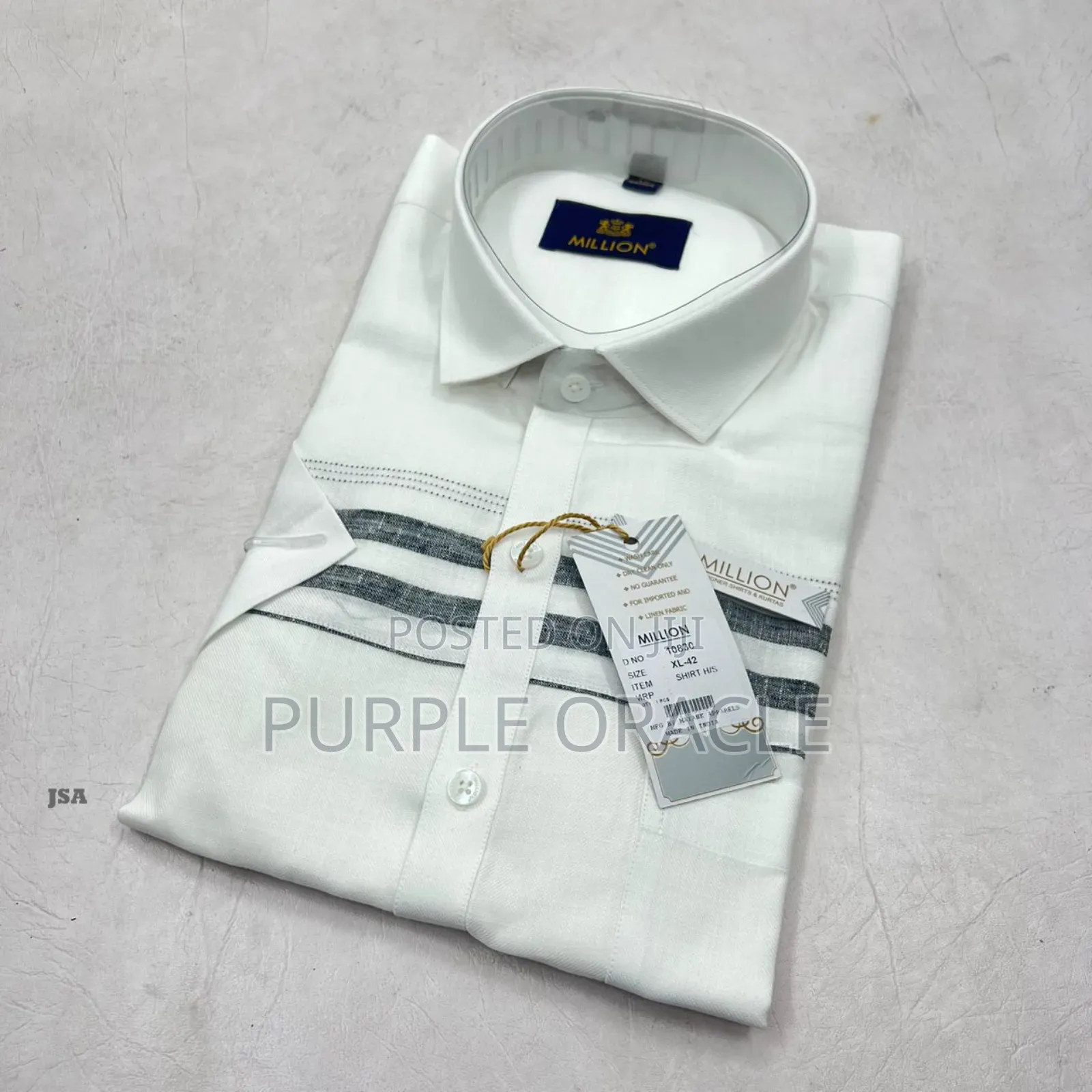 Millionaire's White Linen Shirt