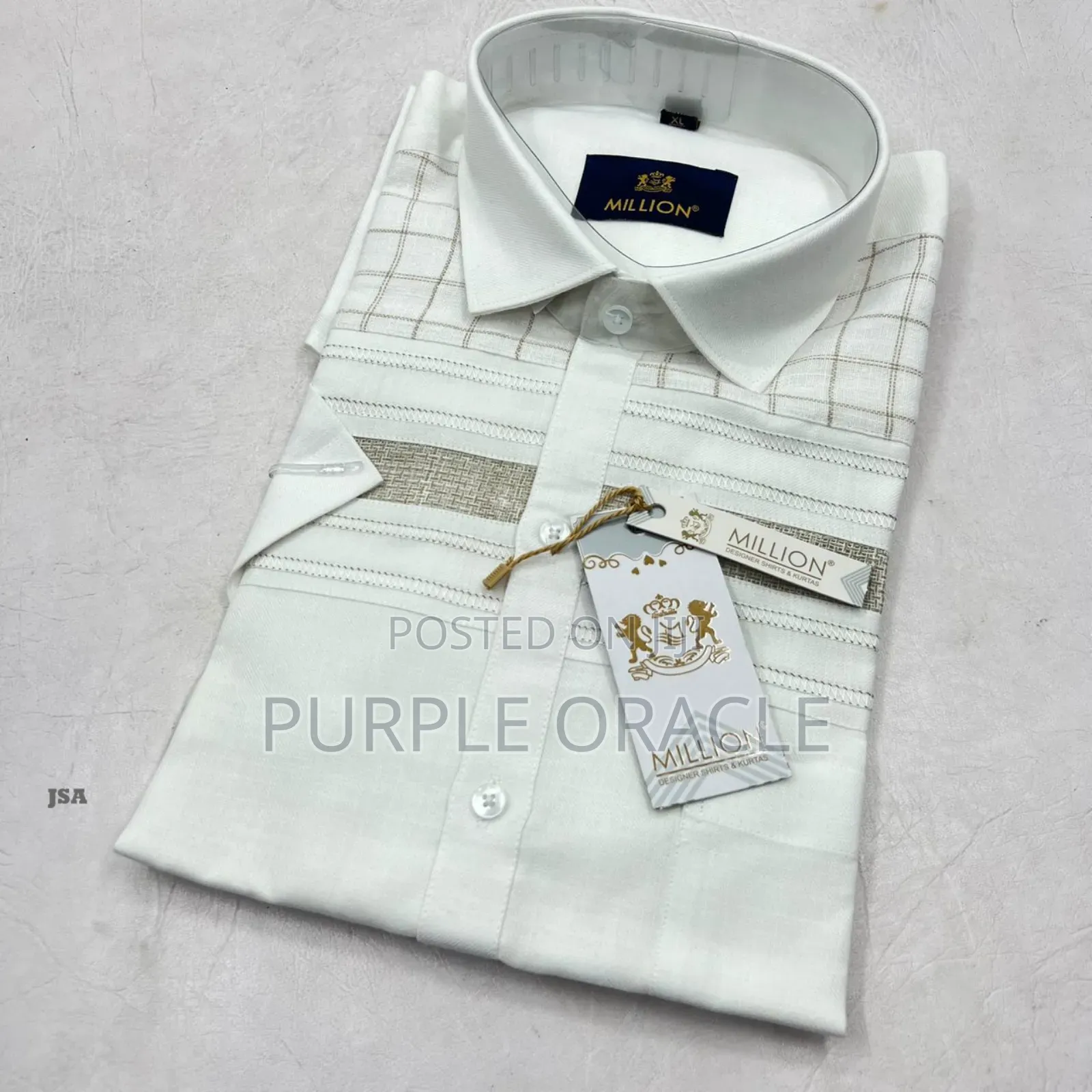 Millionaire's White Linen Shirt