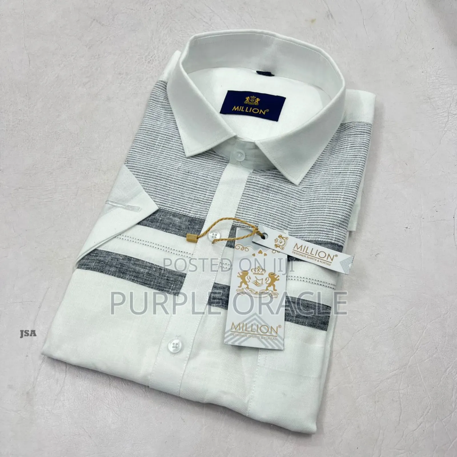Millionaire's White Linen Shirt