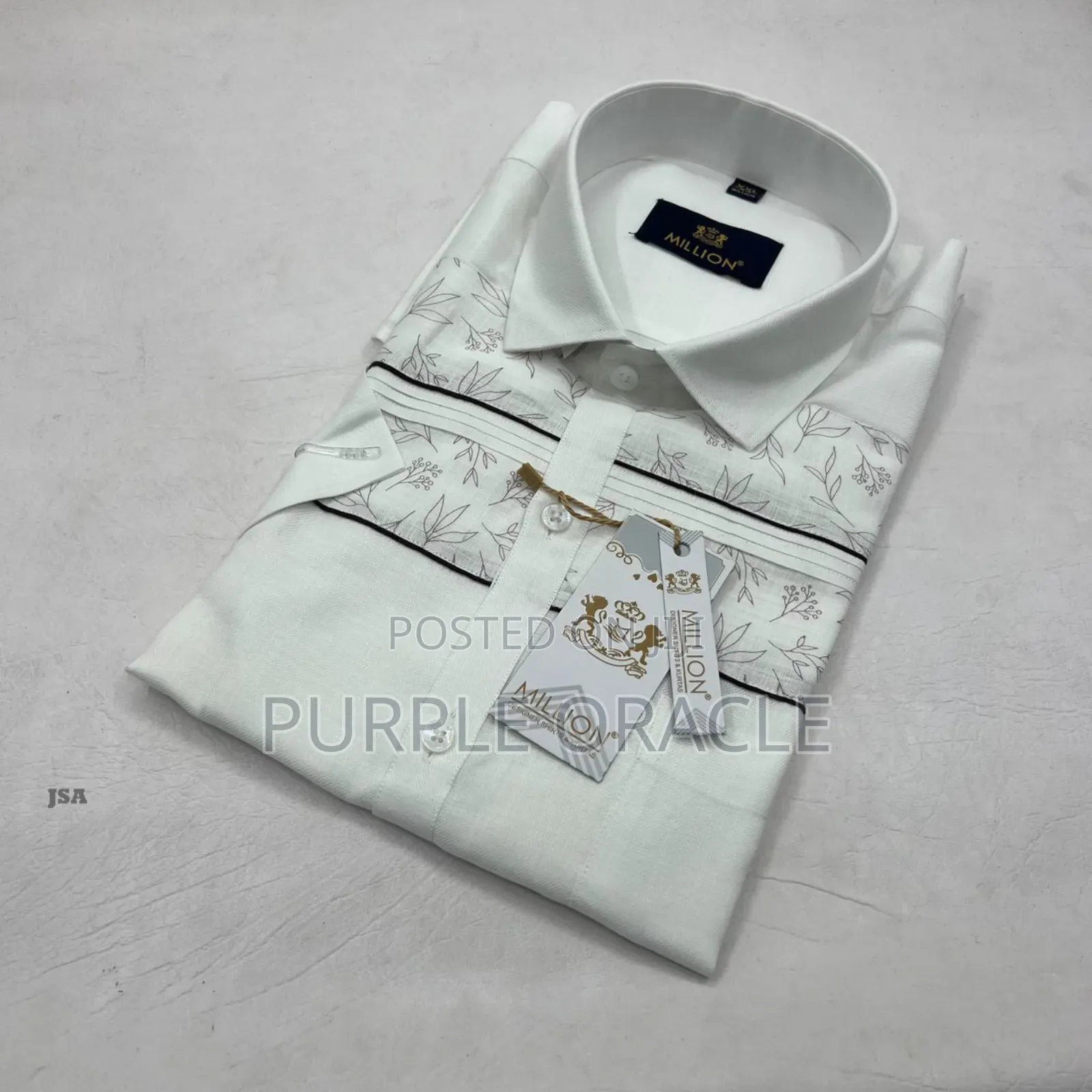 Millionaire's White Linen Shirt