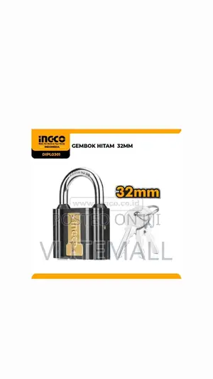 Ingco Heavy Duty Long Shackle Brass Padlock -