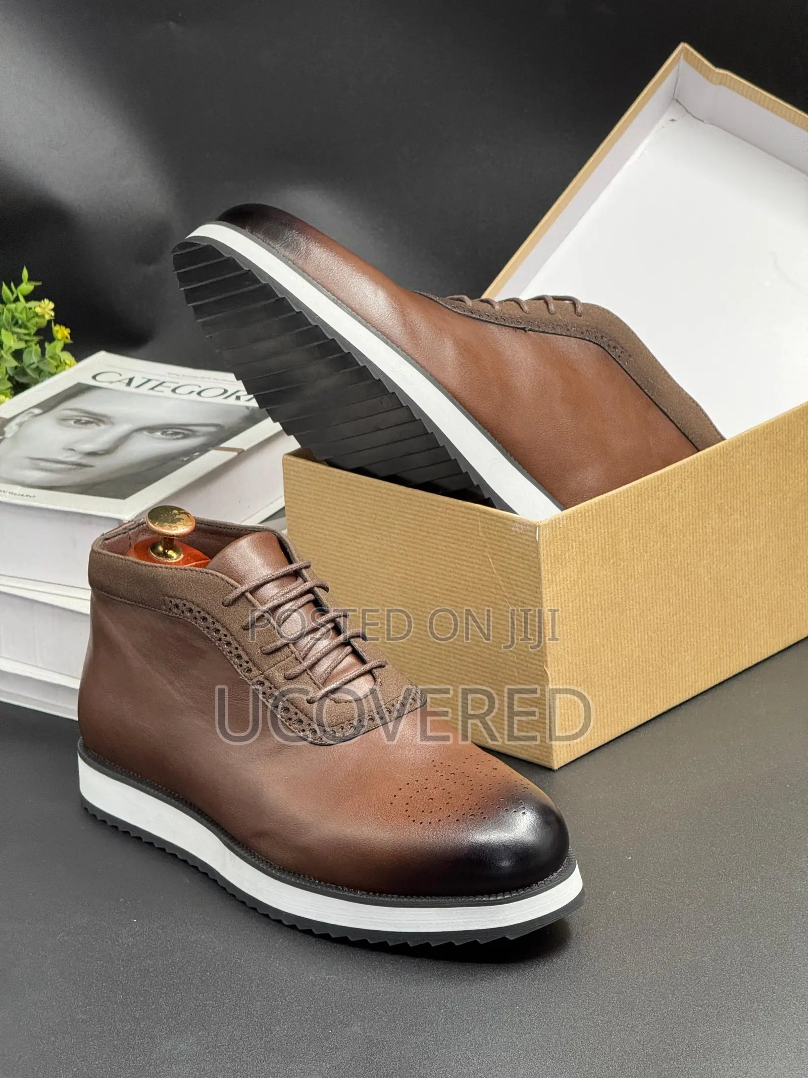Berluti Men’S Casual Boots Mid Top Dress Sneakers