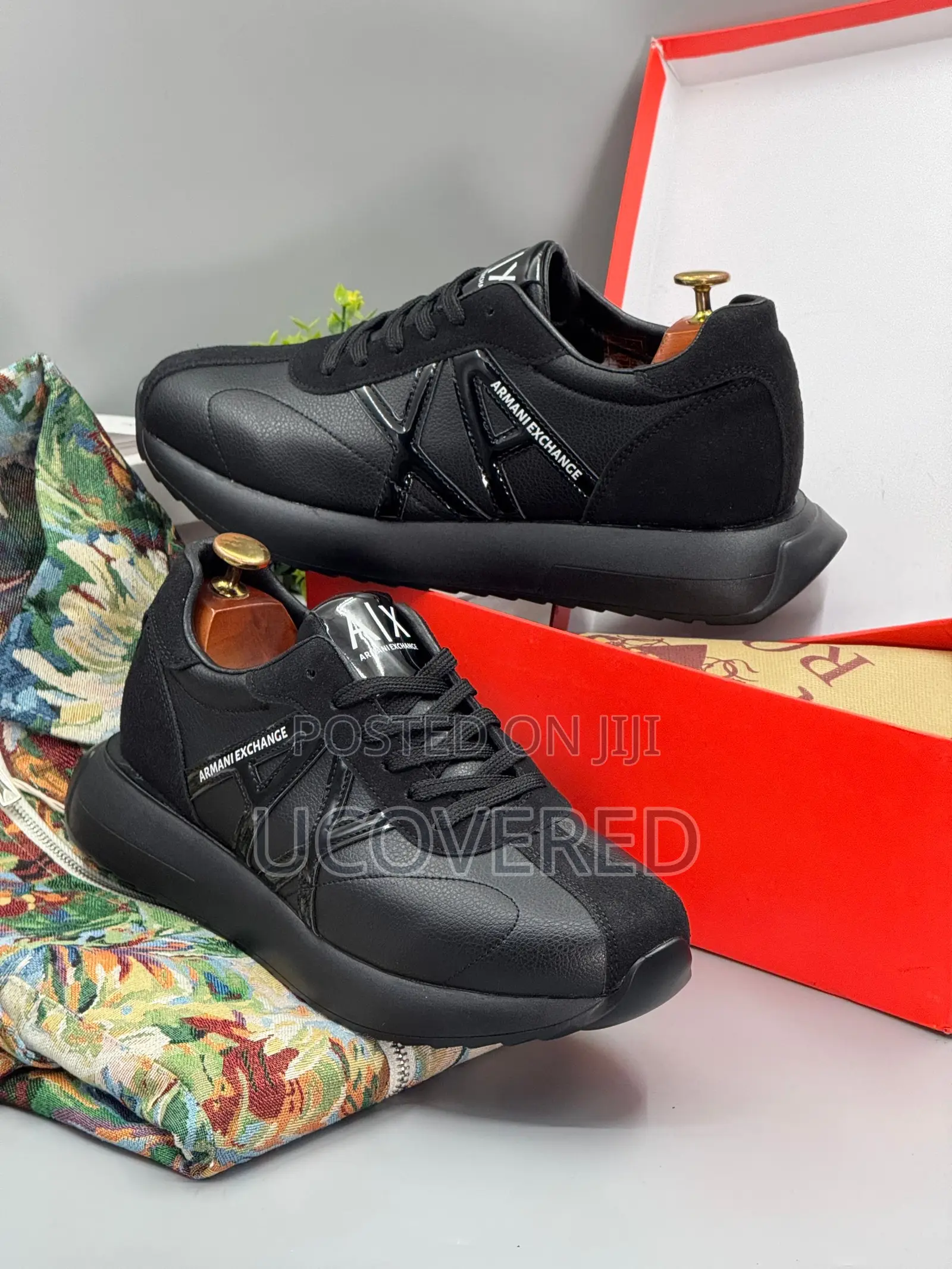 Armani Exchange Running Style With Thick Rubber Sole Sneaker