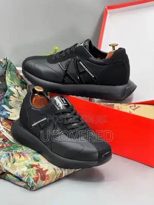 Armani Exchange Running Style With Thick Rubber Sole Sneaker