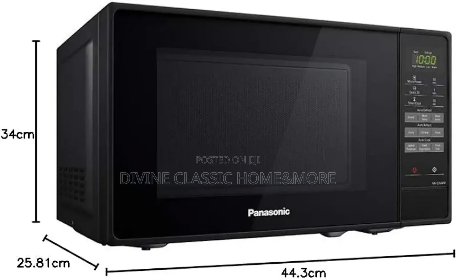 Panasonic Compact Solo Microwave Oven 800 W, 20 Litres,Black