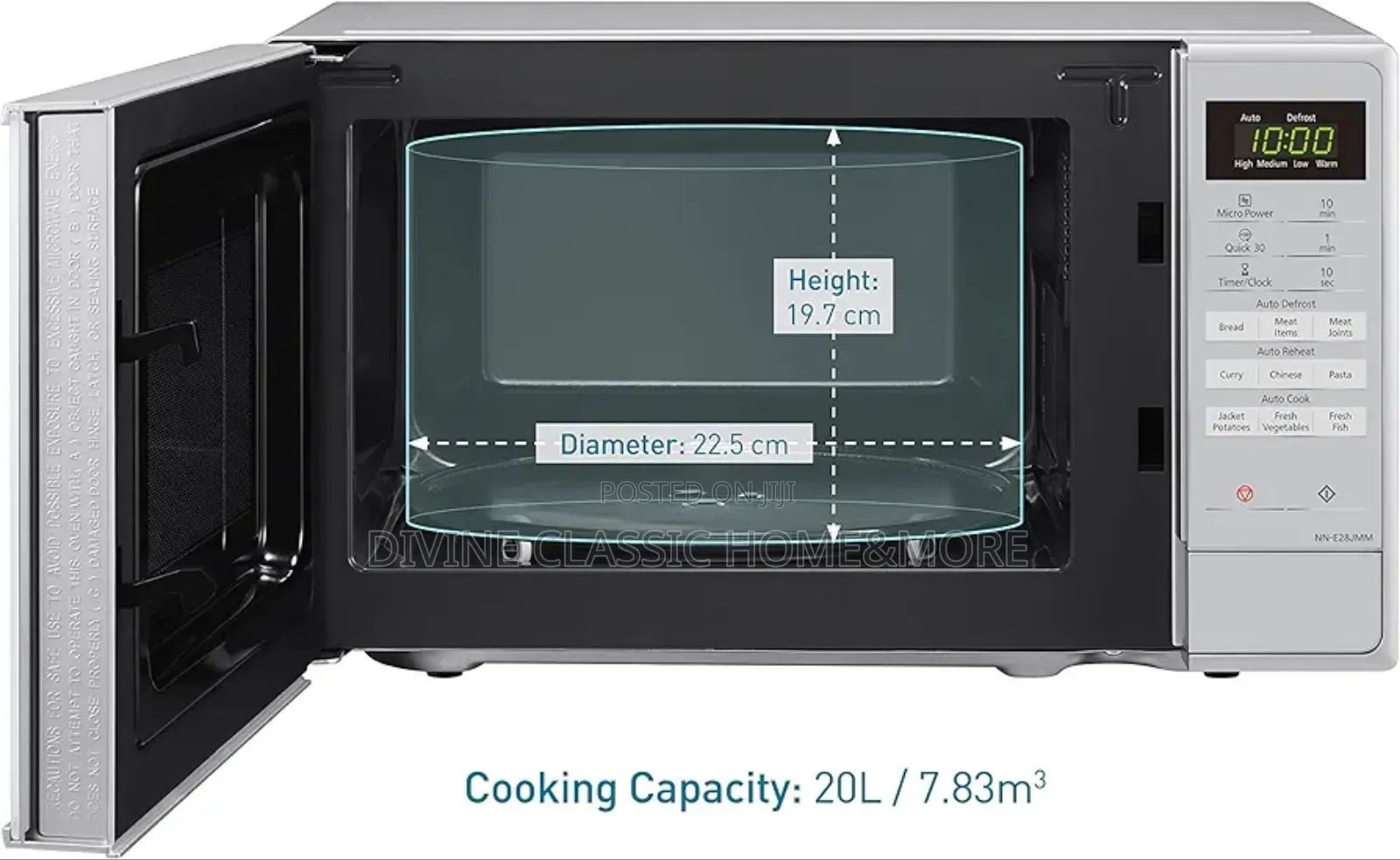 Panasonic Compact Solo Microwave Oven 800 W, 20 Litres,Black