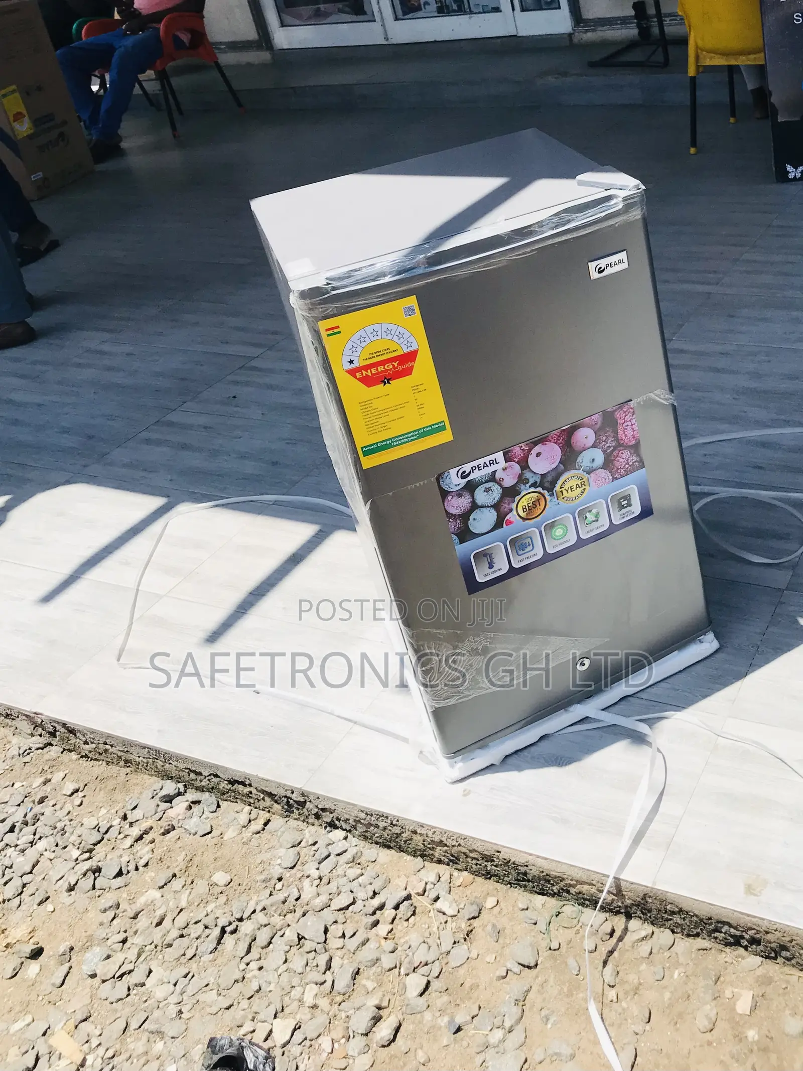Accurate New 80l Topfreezer Singledoor Grey Pearl Fridge